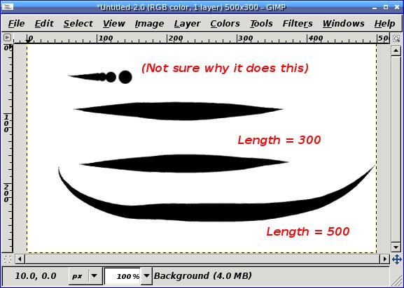 [double-tapers in GIMP]