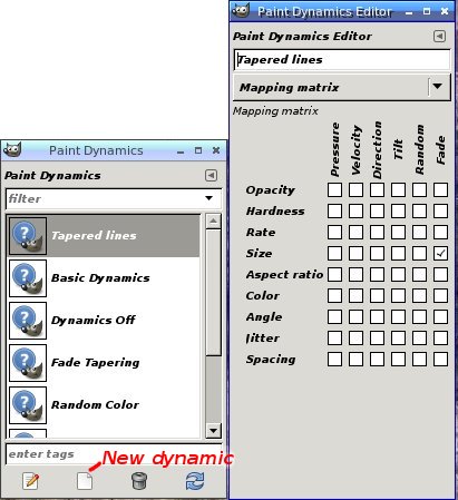 [Paint dynamics editor]