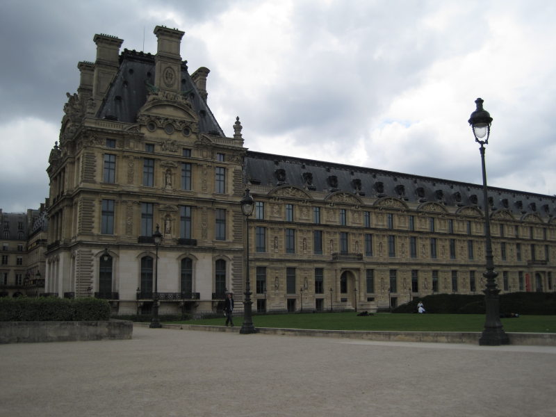 [Outside the Louvre]
