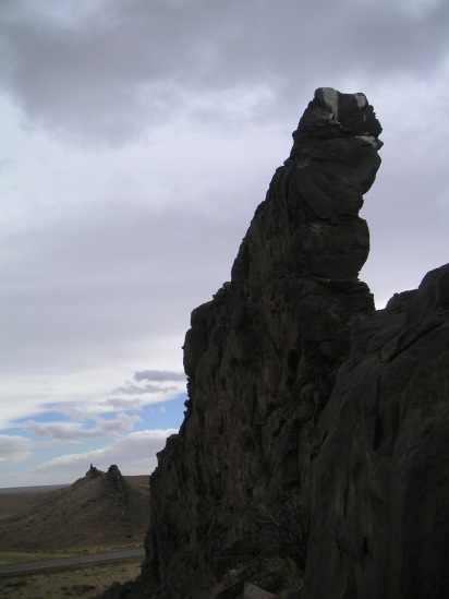 [Looking south along the d ...]