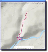 [ Map of our trail in Lower ... ]