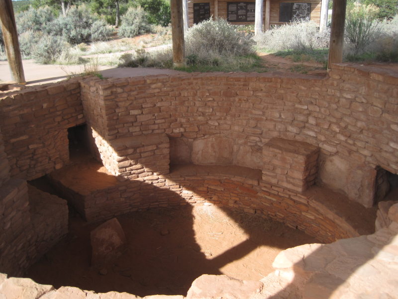 [The restored kiva at the  ...]