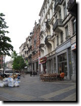 [ Lots of street cafes and, ... ]