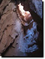 [ The rappel hole. ]
