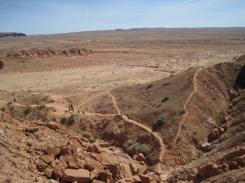 [Several families hiked to ...]