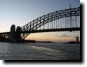 [Sydney Harbor at night]