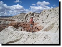 [ Dave ventures up the ridg ... ]