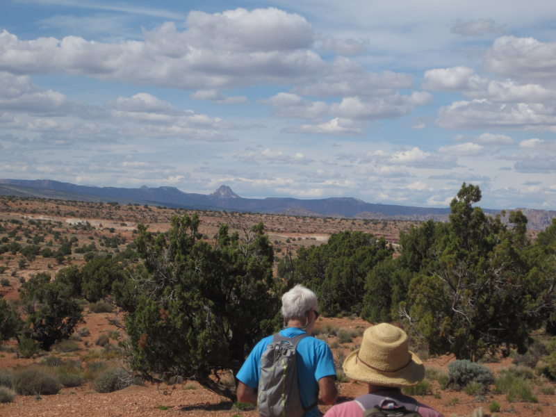 [Back up on the mesa, Kati ...]