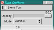 The gradient tool dialog